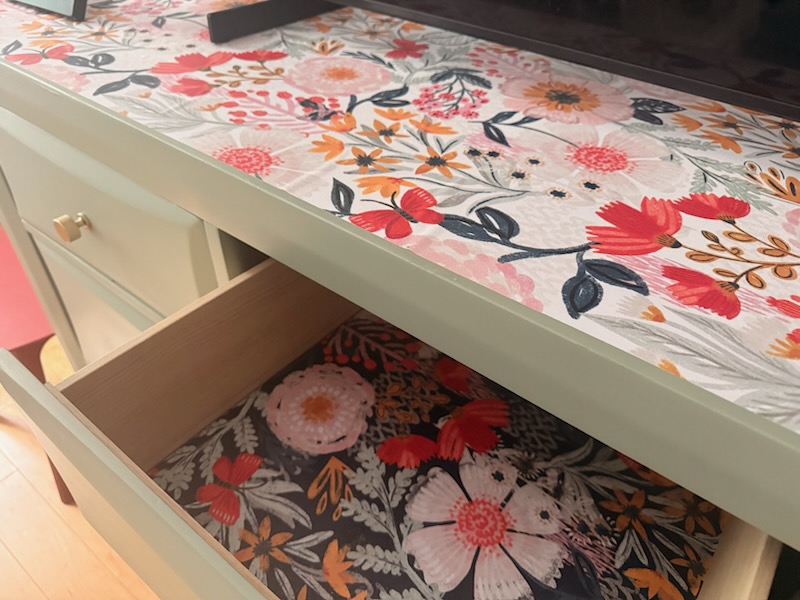 green dresser